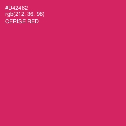 #D42462 - Cerise Red Color Image